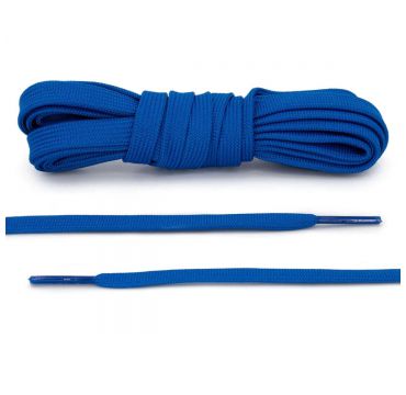 Laces basketball royal blue flat