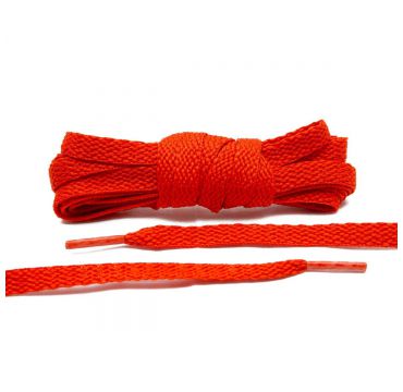 Laces dark orange flat 